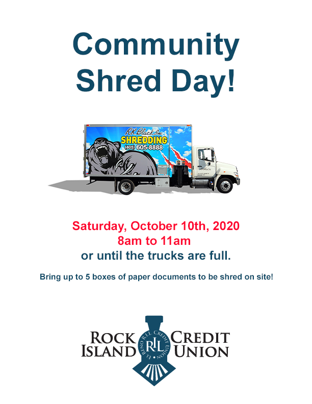 Rock Island Credit Union Community Shred Day