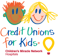 credit unions for kids benefiting the Children's Miracle Network Hospitals logo